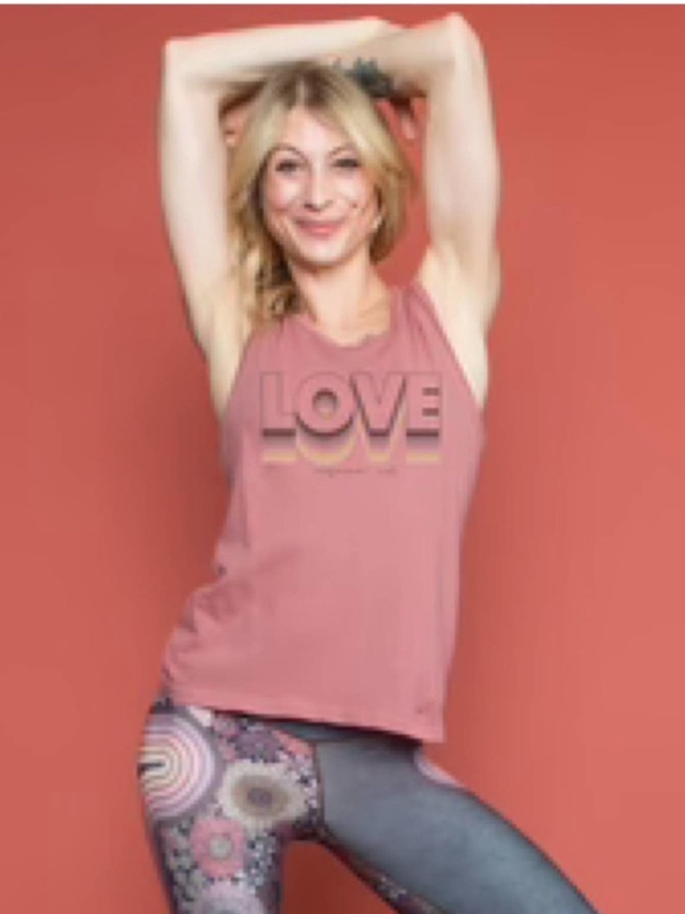 NIB/NWT Niyama Sol Clooney Muscle Tank with Graphic - Withered Rose